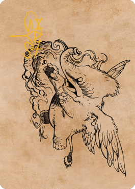 Lulu, Loyal Hollyphant Art Card (46) (Gold-Stamped Signature) [Commander Legends: Battle for Baldur's Gate Art Series] | Devastation Store