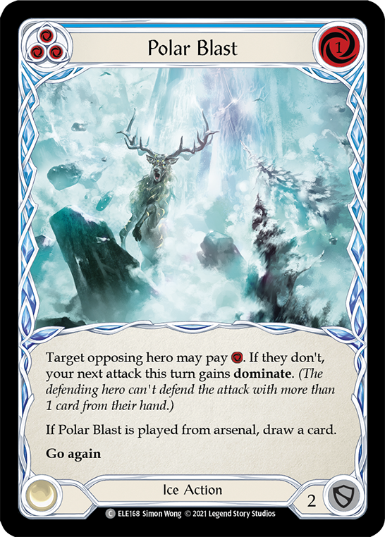 Polar Blast (Blue) [ELE168] (Tales of Aria)  1st Edition Normal | Devastation Store
