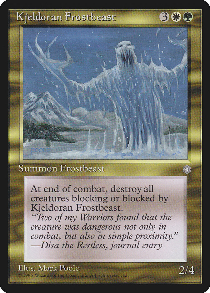 Kjeldoran Frostbeast [Ice Age] - Devastation Store | Devastation Store