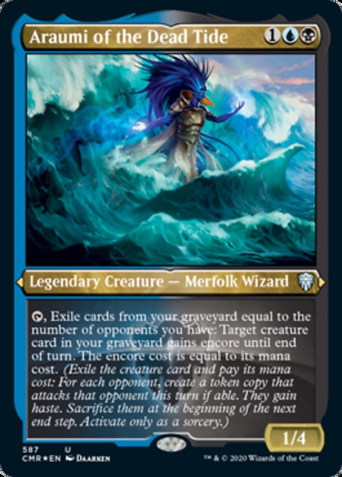 Araumi of the Dead Tide (Etched) [Commander Legends] | Devastation Store