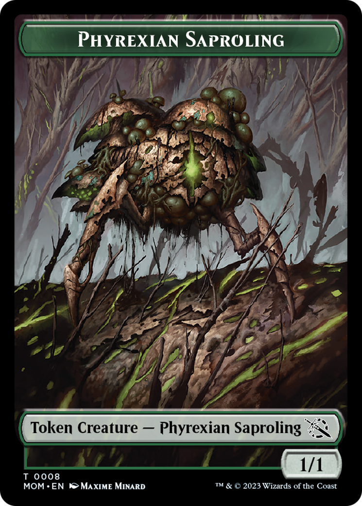 First Mate Ragavan // Phyrexian Saproling Double-Sided Token [March of the Machine Tokens] | Devastation Store