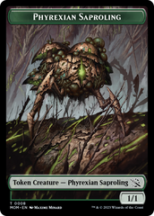 Treasure (21) // Phyrexian Saproling Double-Sided Token [March of the Machine Tokens] | Devastation Store