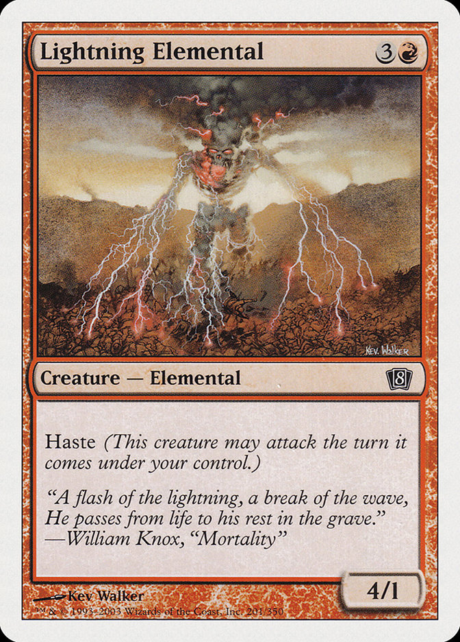 Lightning Elemental [Eighth Edition] - Devastation Store | Devastation Store