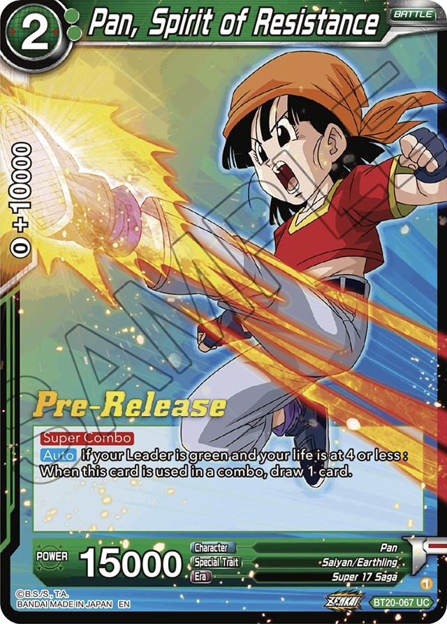 Pan, Spirit of Resistance (BT20-067) [Power Absorbed Prerelease Promos] | Devastation Store