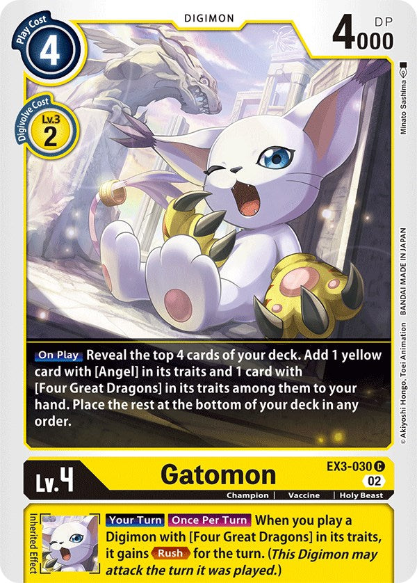 Gatomon [EX3-030] [Draconic Roar] | Devastation Store