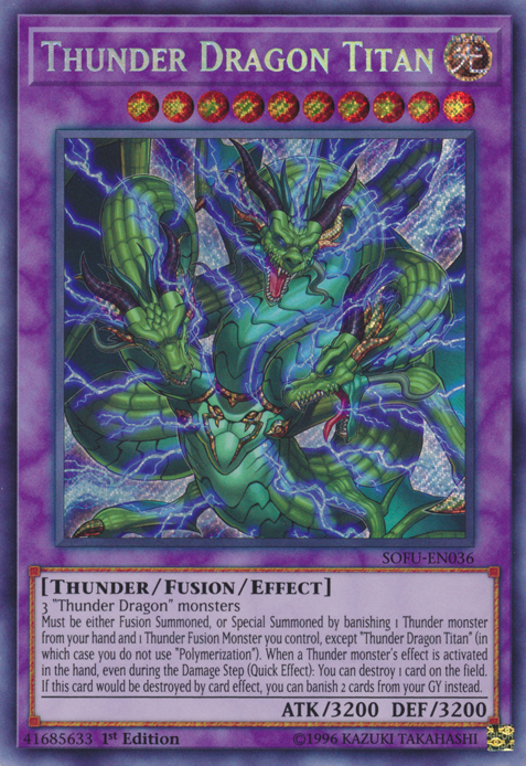 Thunder Dragon Titan [SOFU-EN036] Secret Rare | Devastation Store