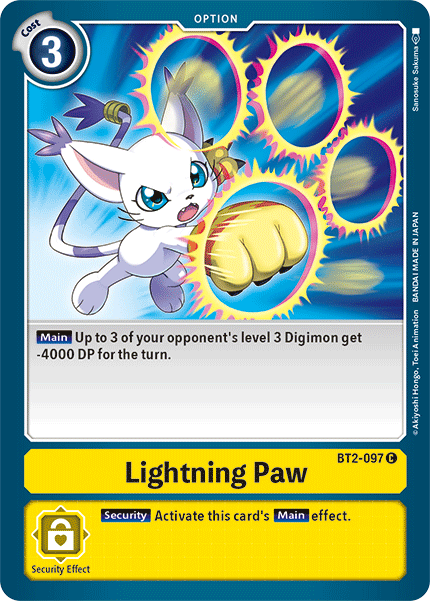 Lightning Paw [BT2-097] [Release Special Booster Ver.1.5] | Devastation Store