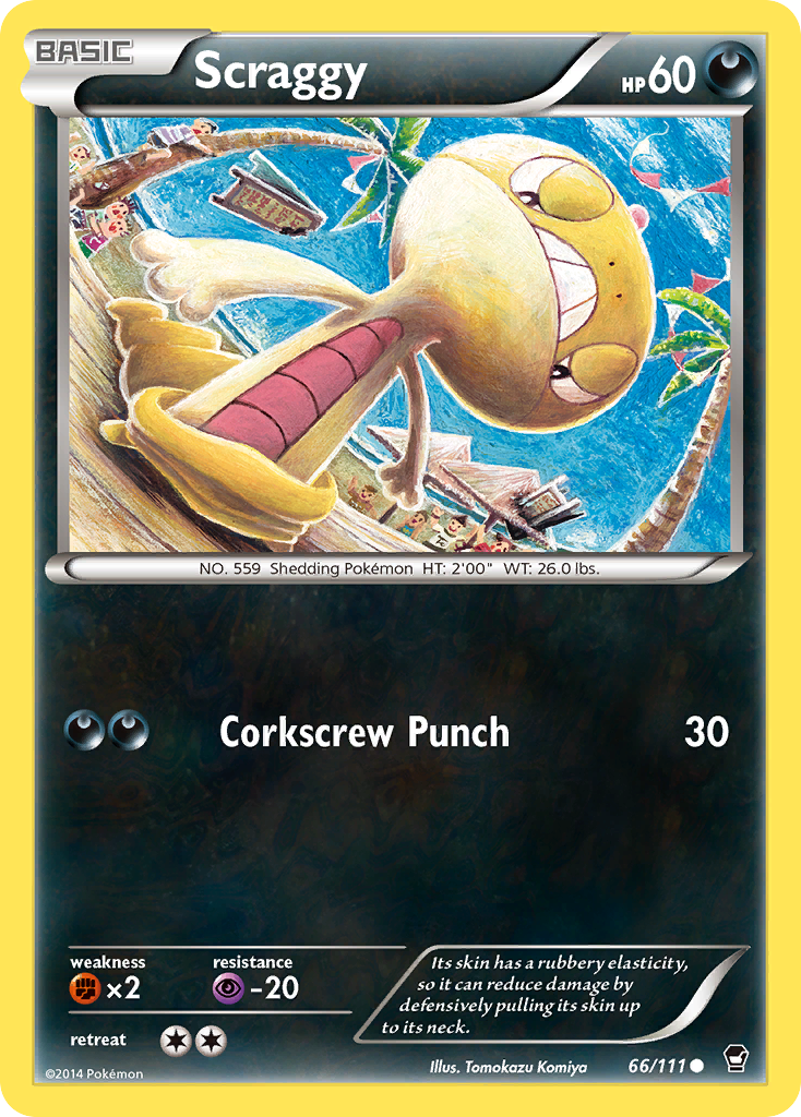 Scraggy (66/111) [XY: Furious Fists] | Devastation Store