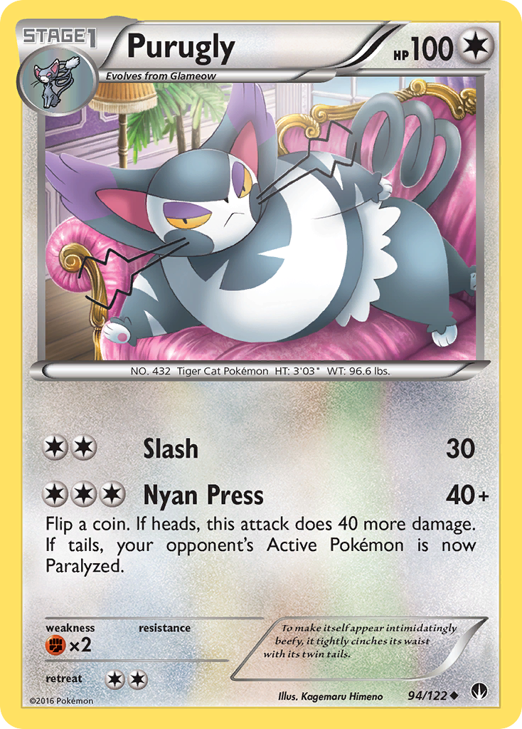 Purugly (94/122) [XY: BREAKpoint] | Devastation Store