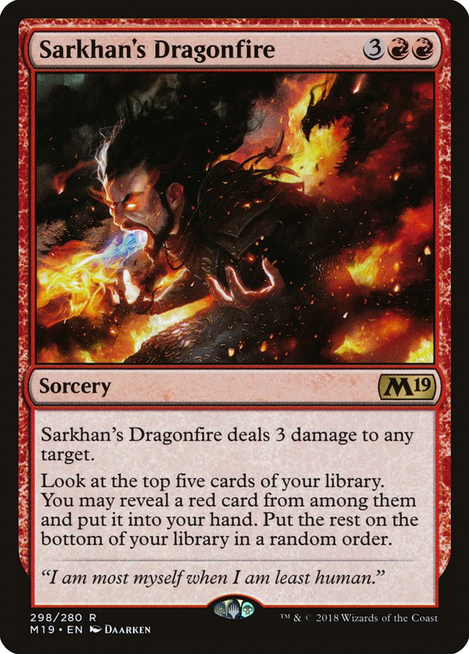Sarkhan's Dragonfire [Core Set 2019] | Devastation Store