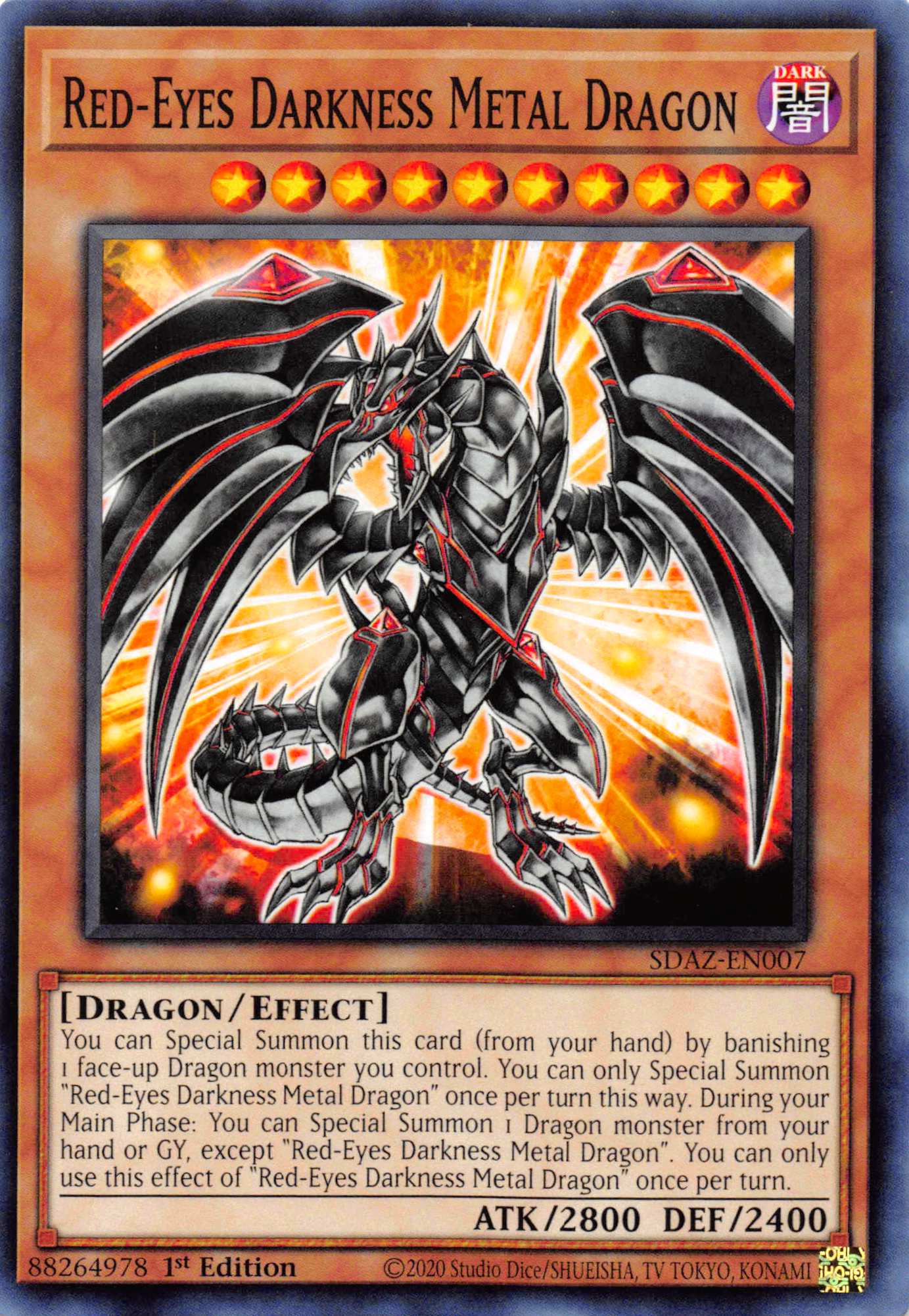 Red-Eyes Darkness Metal Dragon [SDAZ-EN007] Common | Devastation Store