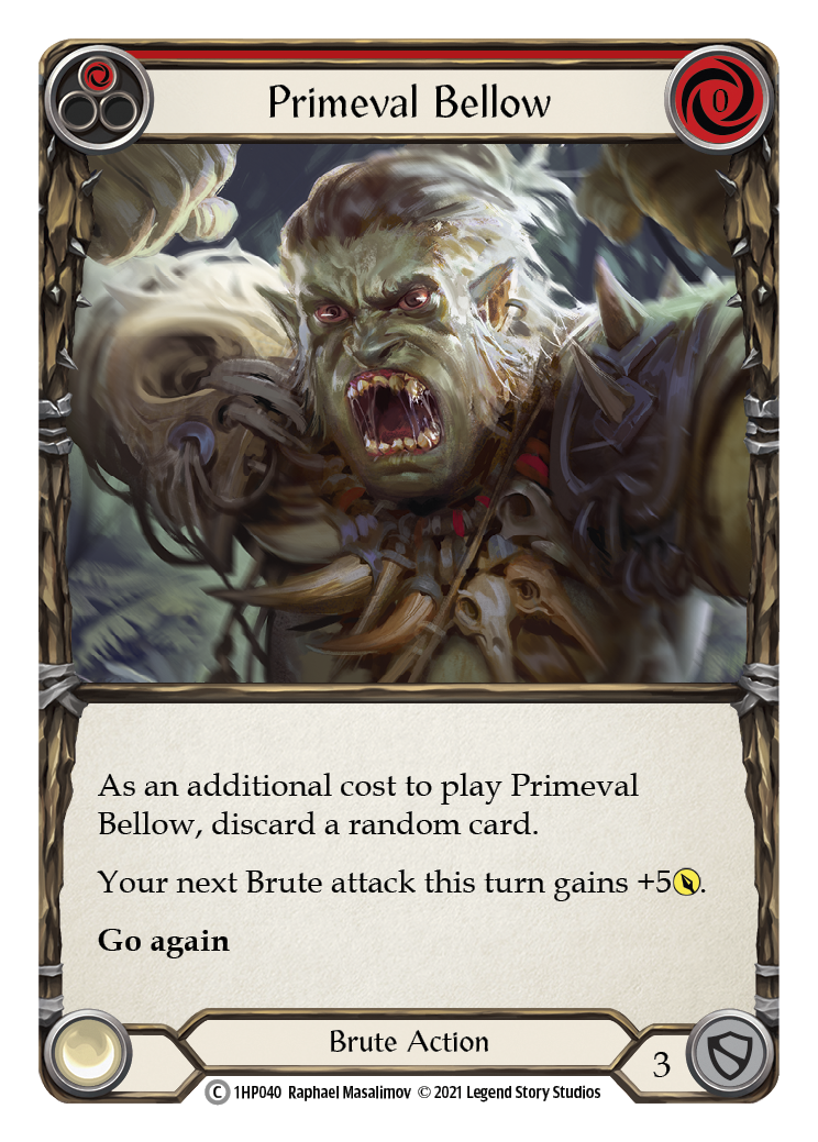 Primeval Bellow (Red) [1HP040] | Devastation Store