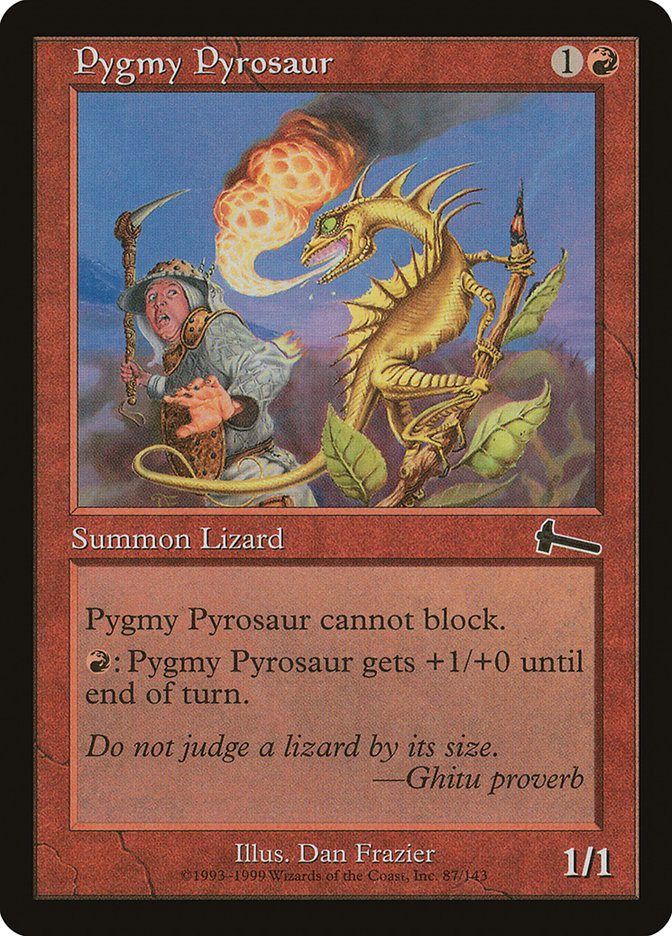 Pygmy Pyrosaur [Urza's Legacy] | Devastation Store