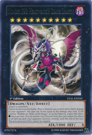 Number C92: Heart-eartH Chaos Dragon [LVAL-EN050] Rare | Devastation Store