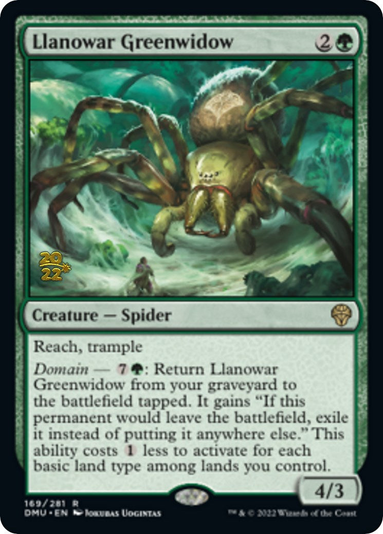 Llanowar Greenwidow [Dominaria United Prerelease Promos] | Devastation Store