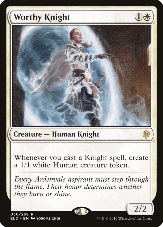 Worthy Knight (Promo Pack) [Throne of Eldraine Promos] | Devastation Store