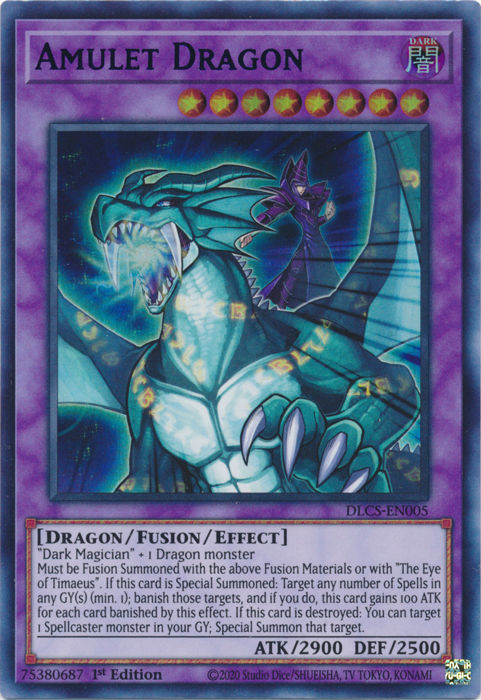 Amulet Dragon (Blue) [DLCS-EN005] Ultra Rare | Devastation Store