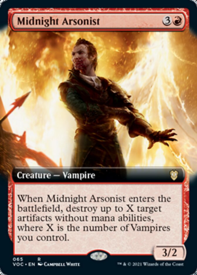 Midnight Arsonist (Extended) [Innistrad: Crimson Vow Commander] | Devastation Store
