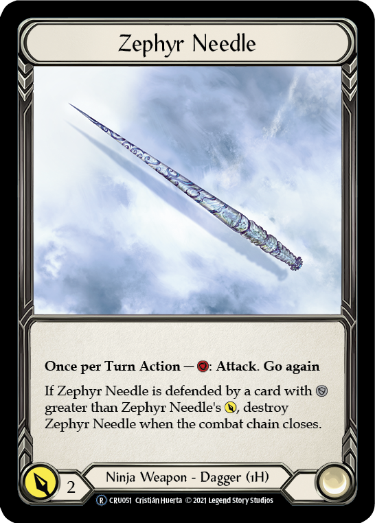 Zephyr Needle (Rainbow Foil) [CRU051-RF] Unlimited Rainbow Foil | Devastation Store