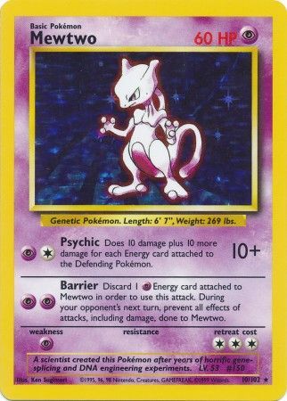 Mewtwo (10/102) [Base Set Unlimited] | Devastation Store