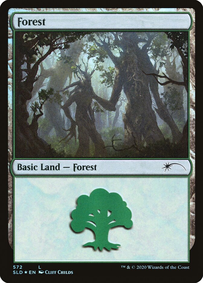 Forest (Tree Hugging) (572) [Secret Lair Drop Promos] | Devastation Store