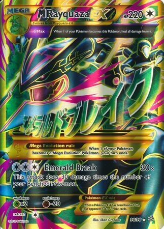 M Rayquaza EX (98/98) (Jumbo Card) [XY: Ancient Origins] | Devastation Store