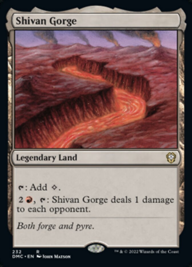 Shivan Gorge [Dominaria United Commander] | Devastation Store