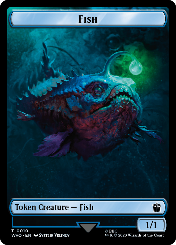 Fish // Alien Insect Double-Sided Token [Doctor Who Tokens] | Devastation Store