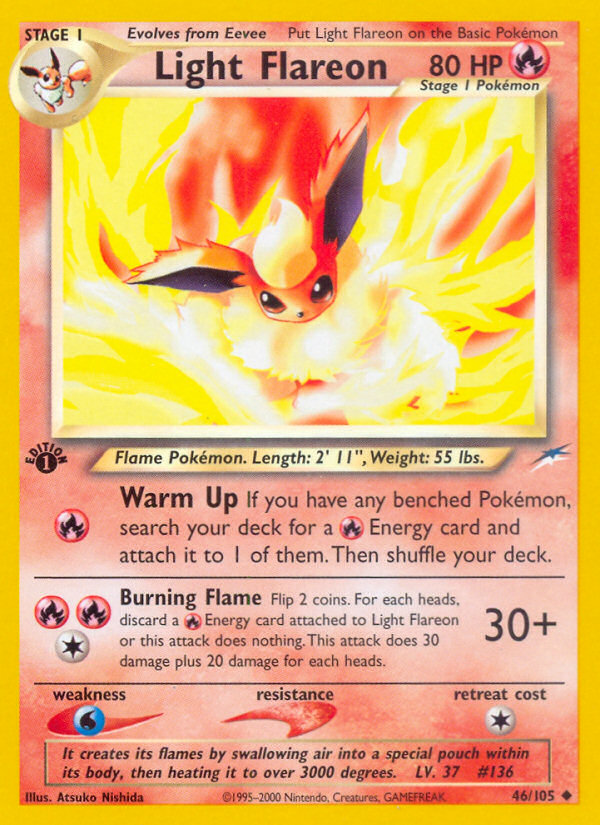 Light Flareon (46/105) [Neo Destiny 1st Edition] | Devastation Store