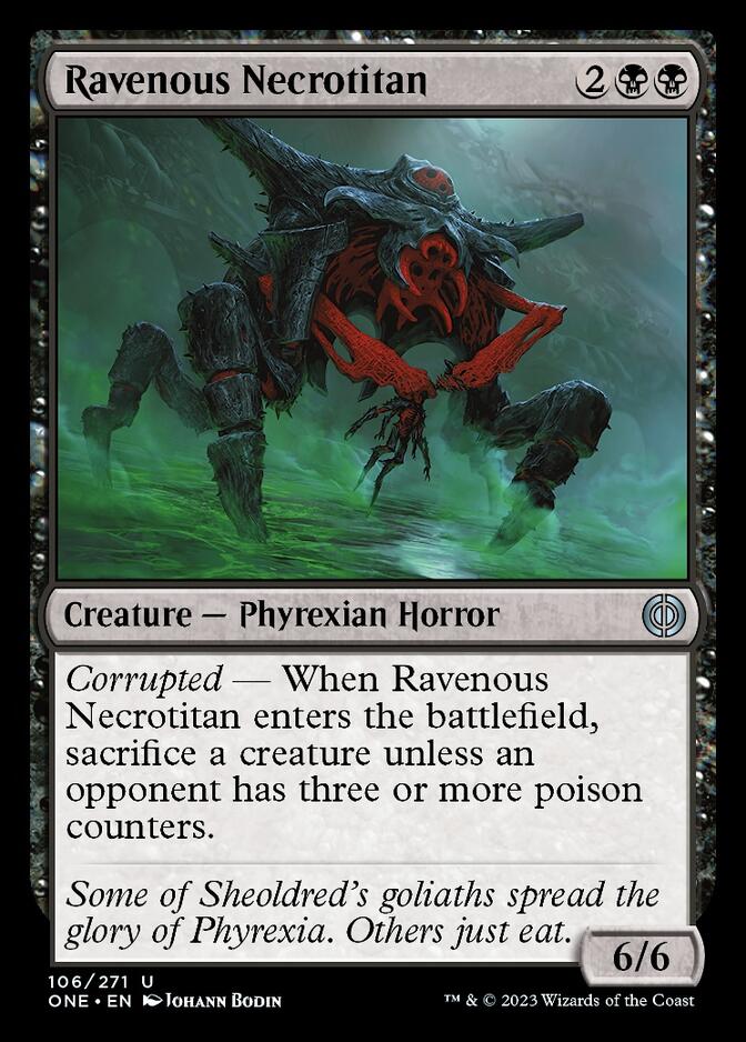 Ravenous Necrotitan [Phyrexia: All Will Be One] | Devastation Store