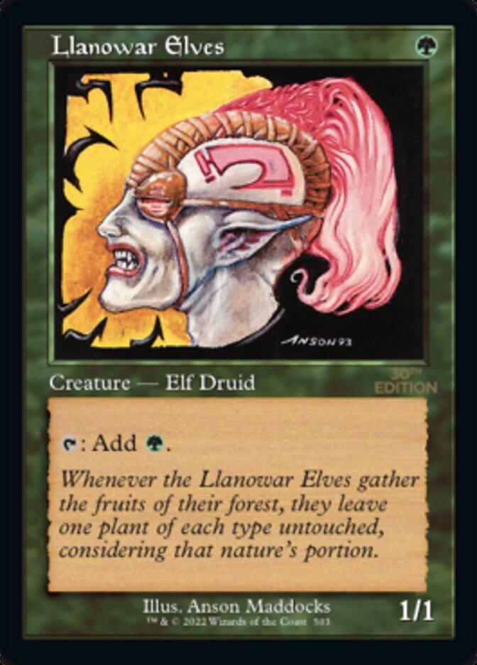 Llanowar Elves (Retro) [30th Anniversary Edition] | Devastation Store