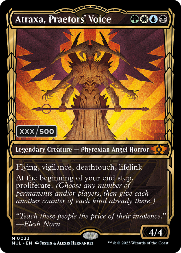 Atraxa, Praetors' Voice (Serialized) [Multiverse Legends] | Devastation Store