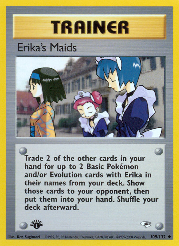 Erika's Maids (109/132) [Gym Heroes 1st Edition] | Devastation Store