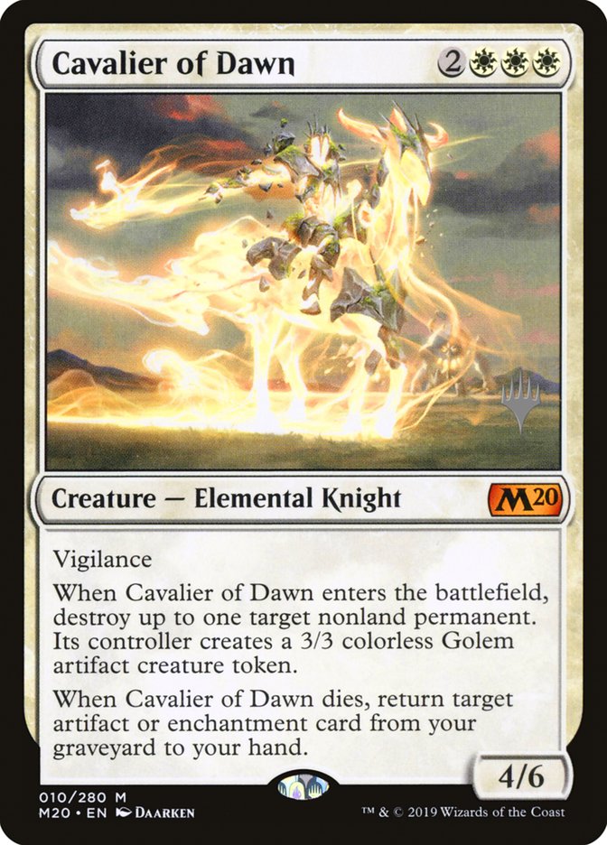 Cavalier of Dawn (Promo Pack) [Core Set 2020 Promos] | Devastation Store