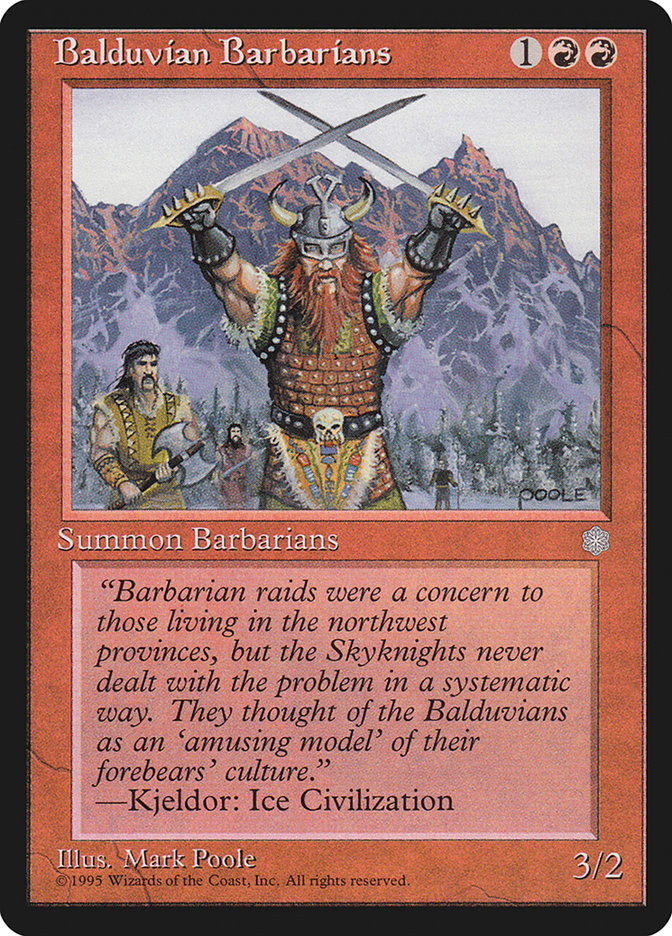 Balduvian Barbarians [Ice Age] | Devastation Store