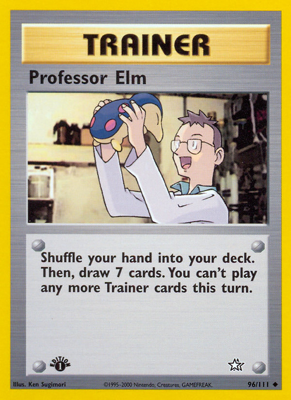 Professor Elm (96/111) [Neo Genesis 1st Edition] | Devastation Store