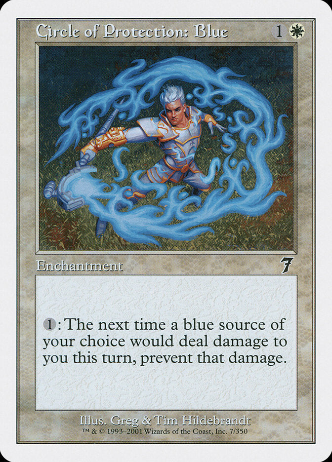 Circle of Protection: Blue [Seventh Edition] | Devastation Store