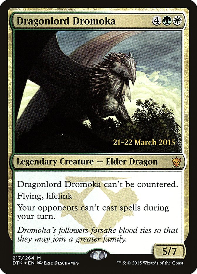 Dragonlord Dromoka  [Dragons of Tarkir Prerelease Promos] - Devastation Store | Devastation Store