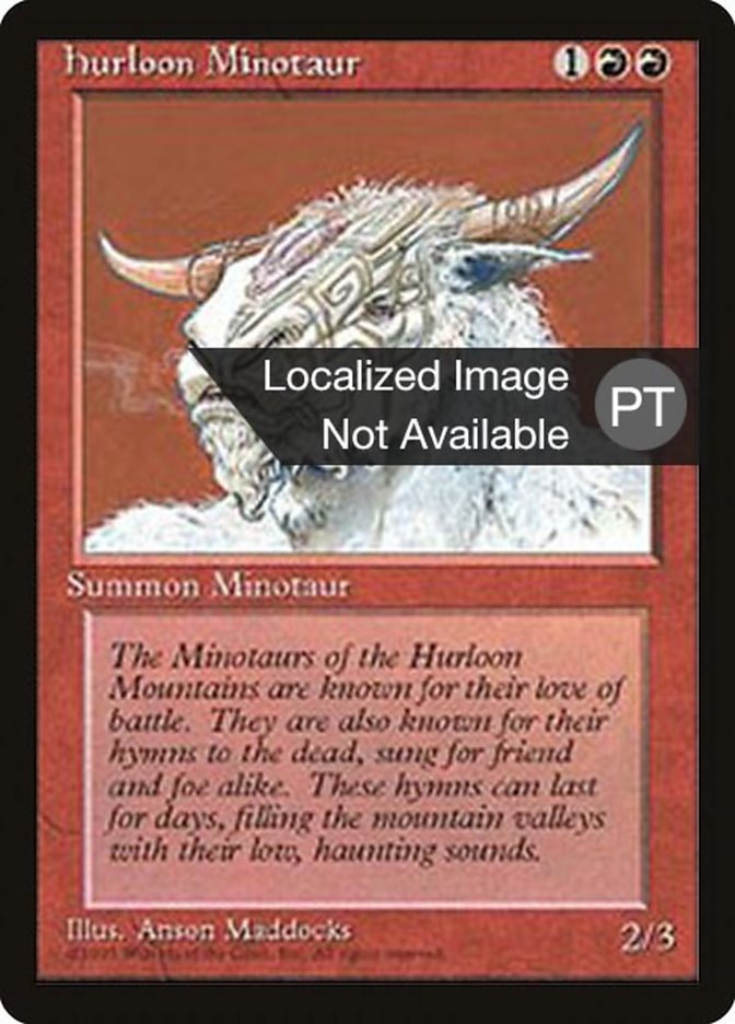 Hurloon Minotaur [Fourth Edition (Foreign Black Border)] | Devastation Store