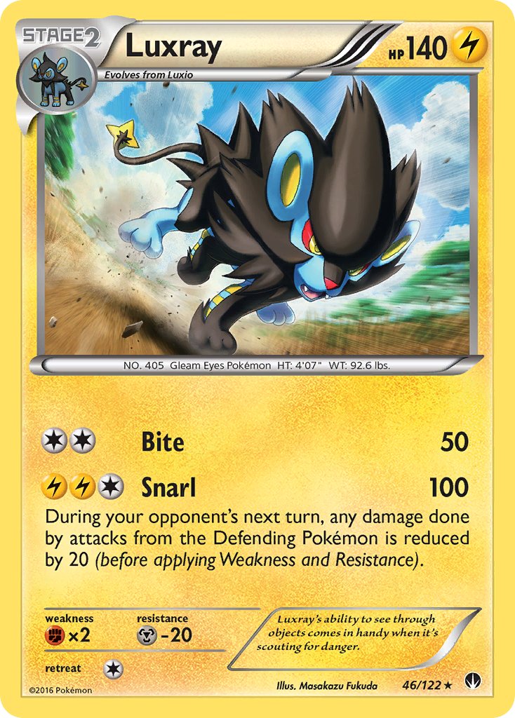 Luxray (46/122) (Cracked Ice Holo) [XY: BREAKpoint] | Devastation Store
