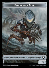 Bird // Phyrexian Myr Double-Sided Token [Commander Masters Tokens] | Devastation Store