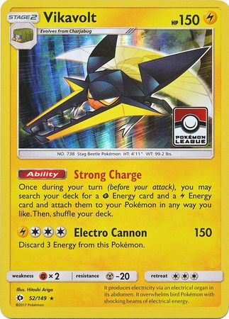 Vikavolt (52/149) (League Promo) [Sun & Moon: Base Set] | Devastation Store