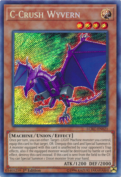 C-Crush Wyvern [LCKC-EN021] Secret Rare | Devastation Store