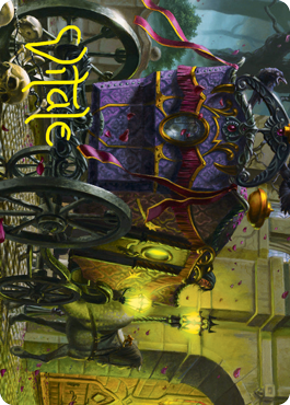 Honeymoon Hearse Art Card (Gold-Stamped Signature) [Innistrad: Crimson Vow Art Series] | Devastation Store