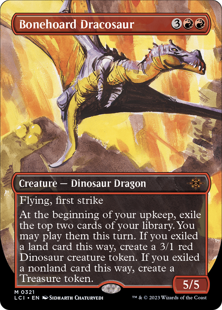 Bonehoard Dracosaur (Borderless) [The Lost Caverns of Ixalan] | Devastation Store