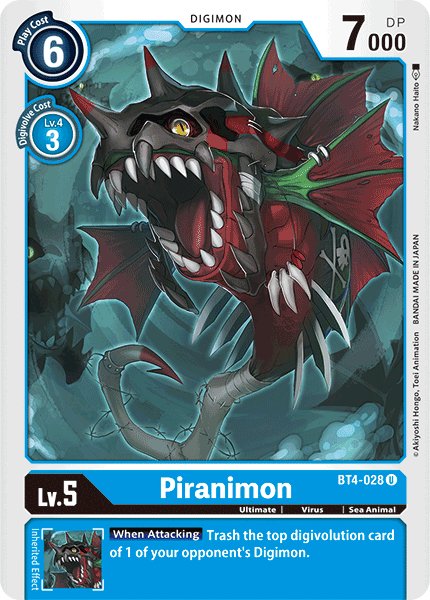 Piranimon [BT4-028] [Great Legend] | Devastation Store