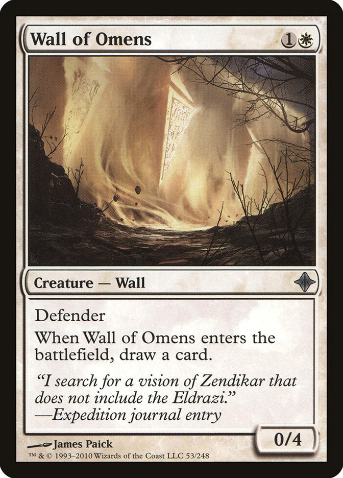 Wall of Omens [Rise of the Eldrazi] - Devastation Store | Devastation Store