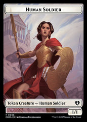 Elemental (0037) // Human Soldier Double-Sided Token [Commander Masters Tokens] | Devastation Store