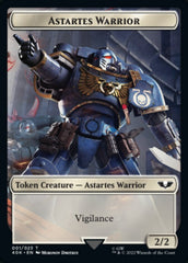Astartes Warrior // Clue Double-sided Token (Surge Foil) [Universes Beyond: Warhammer 40,000 Tokens] | Devastation Store