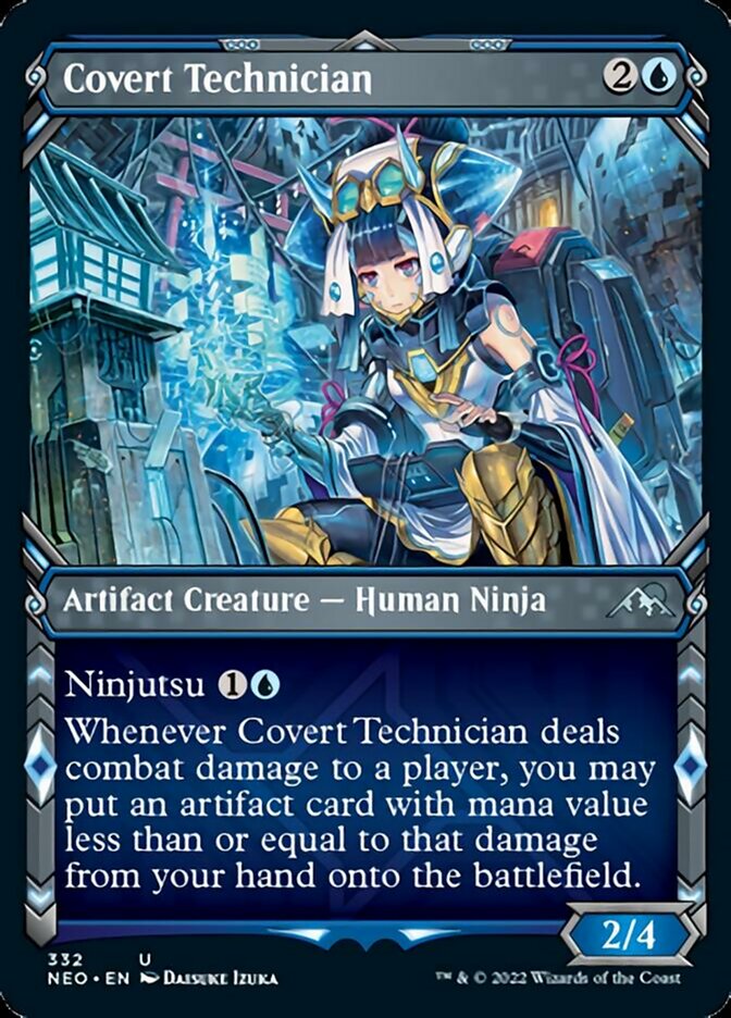 Covert Technician (Showcase Ninja) [Kamigawa: Neon Dynasty] | Devastation Store